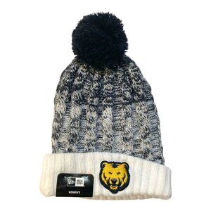 University Northern Colorado Women's NEW Cuffed Pom Beanie Black&White NEW ERA